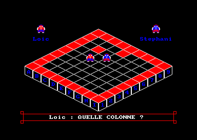 screenshot of the Amstrad CPC game Blocus 3d by GameBase CPC
