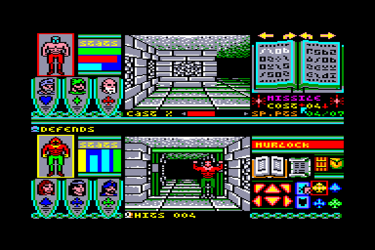 screenshot of the Amstrad CPC game Bloodwych by GameBase CPC