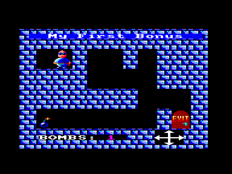 screenshot of the Amstrad CPC game Blowaway bob by GameBase CPC