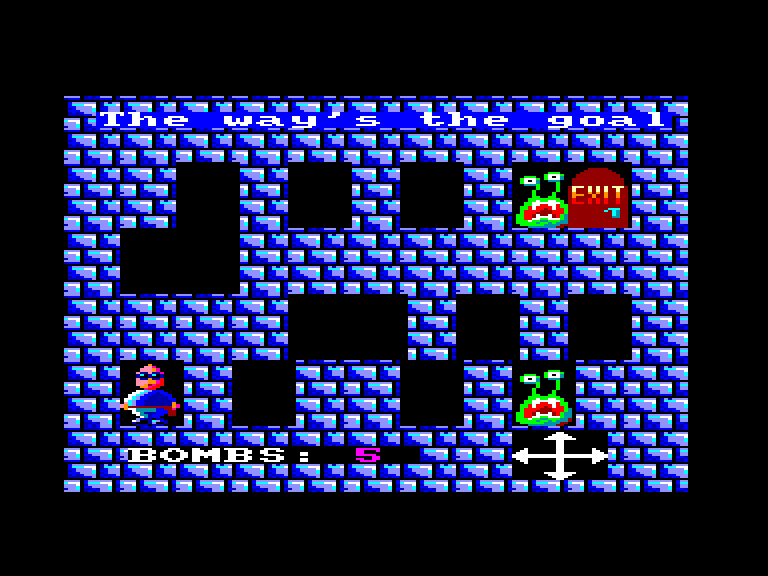 screenshot of the Amstrad CPC game Blowaway bob by GameBase CPC