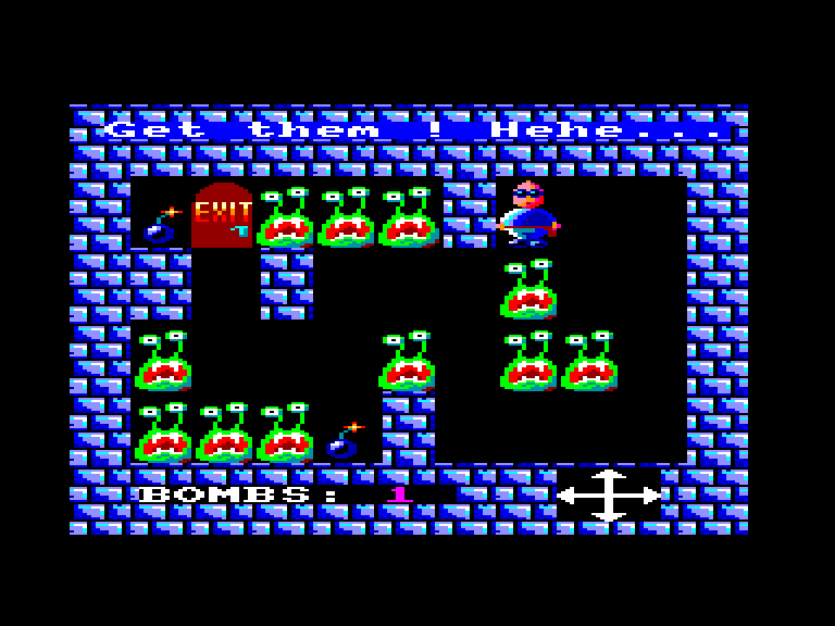 screenshot of the Amstrad CPC game Blowaway bob by GameBase CPC