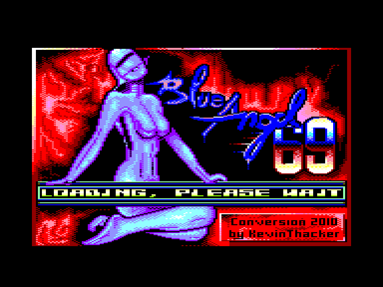 screenshot of the Amstrad CPC game Blue Angel 69 by GameBase CPC