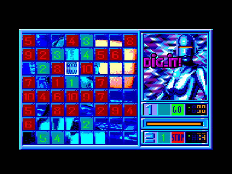 screenshot of the Amstrad CPC game Blue Angel 69 by GameBase CPC