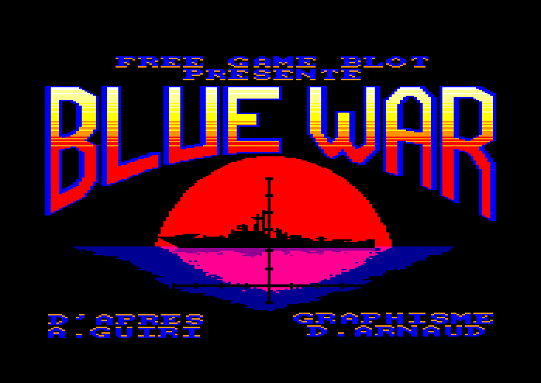 screenshot of the Amstrad CPC game Blue War by GameBase CPC