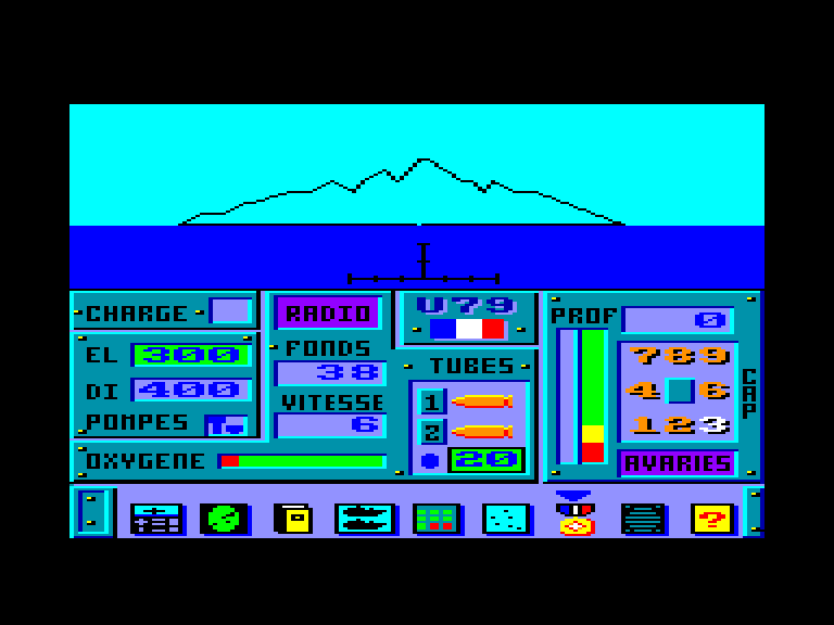 screenshot of the Amstrad CPC game Blue War by GameBase CPC