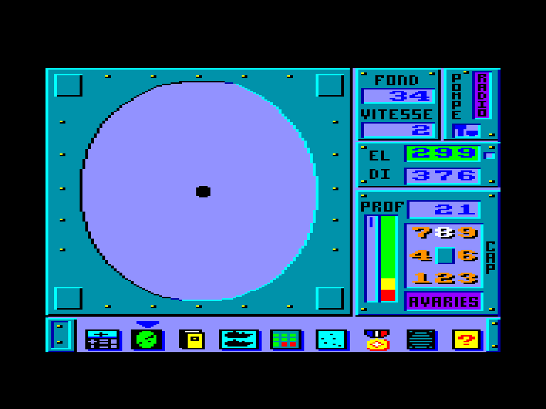 screenshot of the Amstrad CPC game Blue War by GameBase CPC