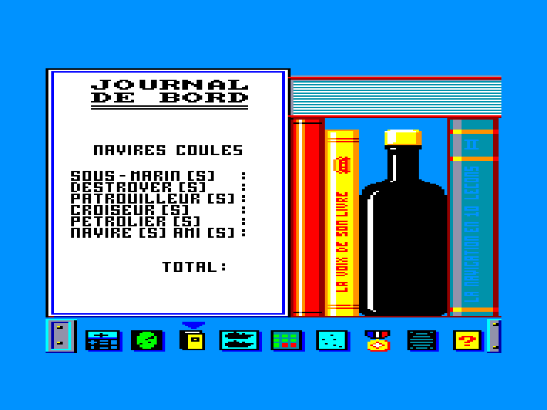 screenshot of the Amstrad CPC game Blue War by GameBase CPC