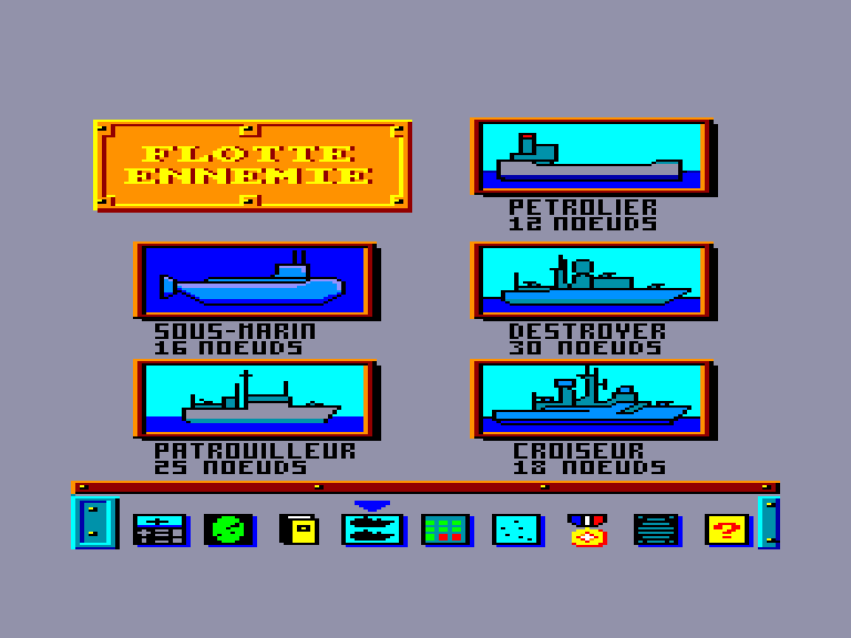 screenshot of the Amstrad CPC game Blue War by GameBase CPC