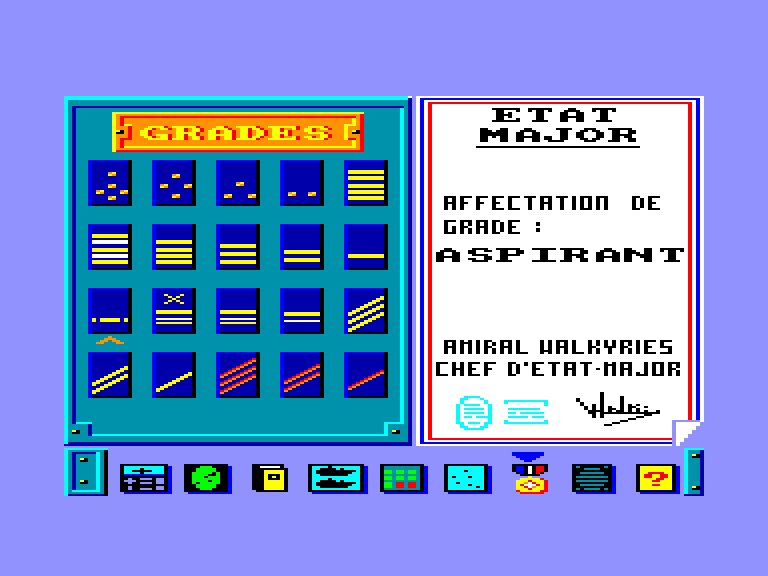 screenshot of the Amstrad CPC game Blue War by GameBase CPC