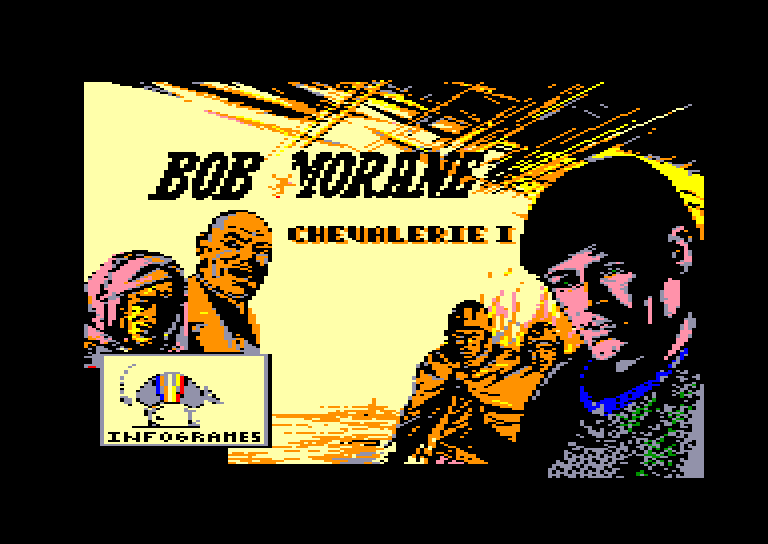 screenshot of the Amstrad CPC game Bob Morane - Chevalerie 1