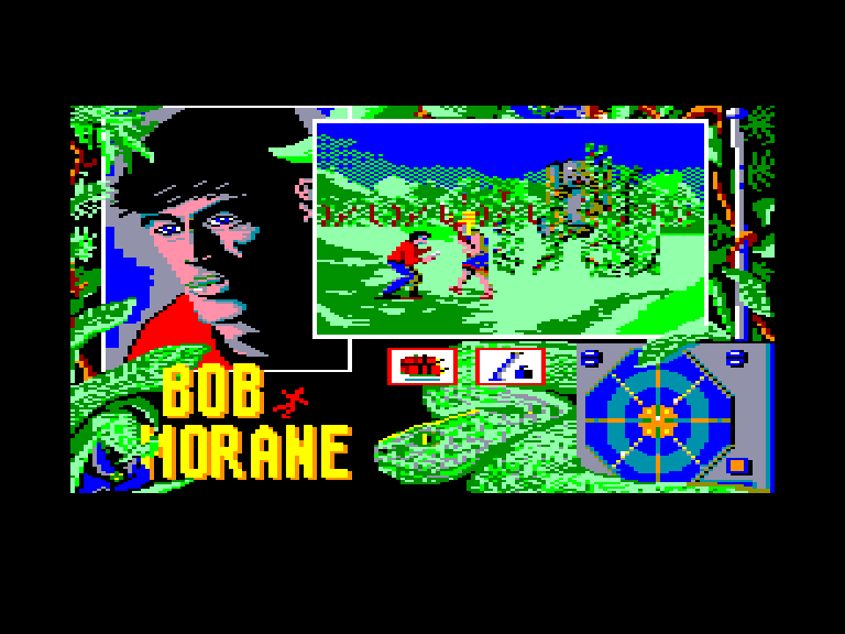 screenshot of the Amstrad CPC game Bob Morane - Jungle 1 by GameBase CPC