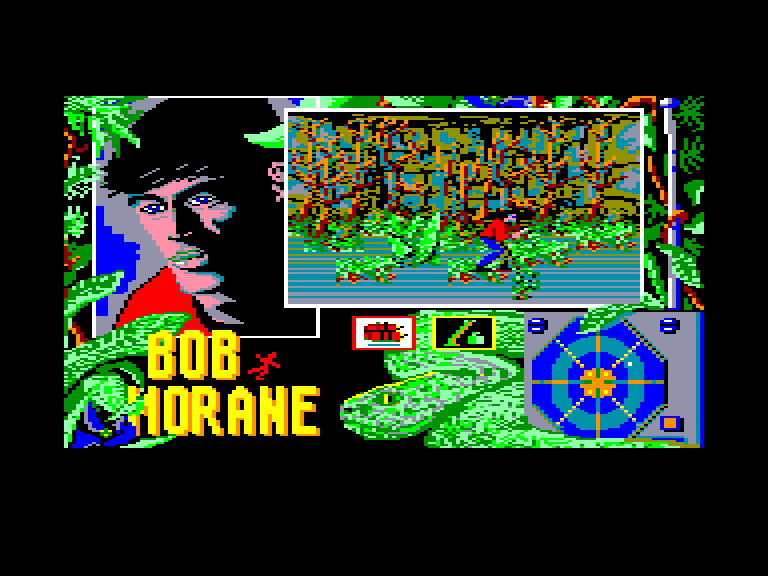 screenshot of the Amstrad CPC game Bob Morane - Jungle 1 by GameBase CPC