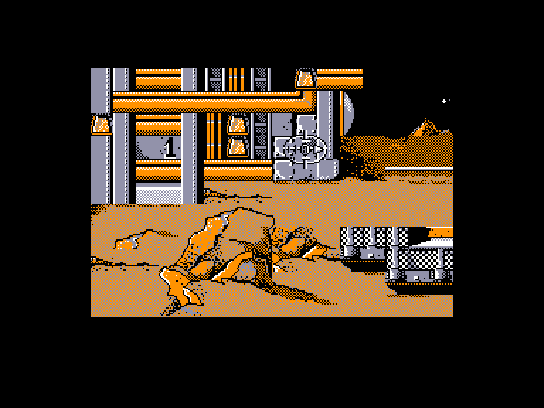screenshot of the Amstrad CPC game Bob Morane - Science Fiction 1 by GameBase CPC