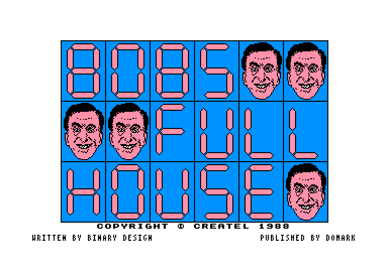 screenshot of the Amstrad CPC game Bob's Full House by GameBase CPC