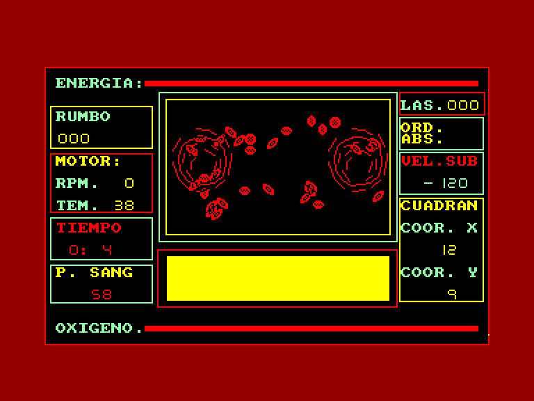 screenshot of the Amstrad CPC game Body Travel by GameBase CPC