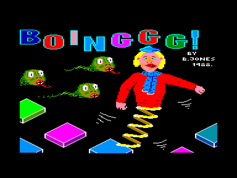 screenshot of the Amstrad CPC game Boinggg! by GameBase CPC