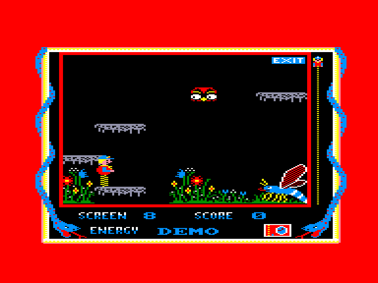 screenshot of the Amstrad CPC game Boinggg! by GameBase CPC