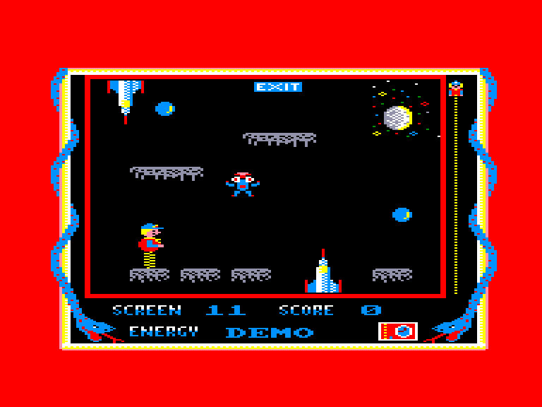 screenshot of the Amstrad CPC game Boinggg! by GameBase CPC