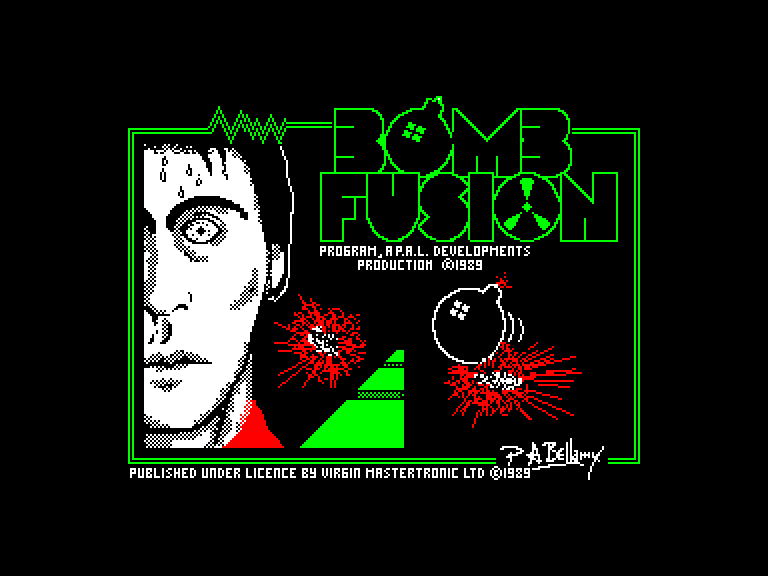 screenshot of the Amstrad CPC game Bomb Fusion by GameBase CPC