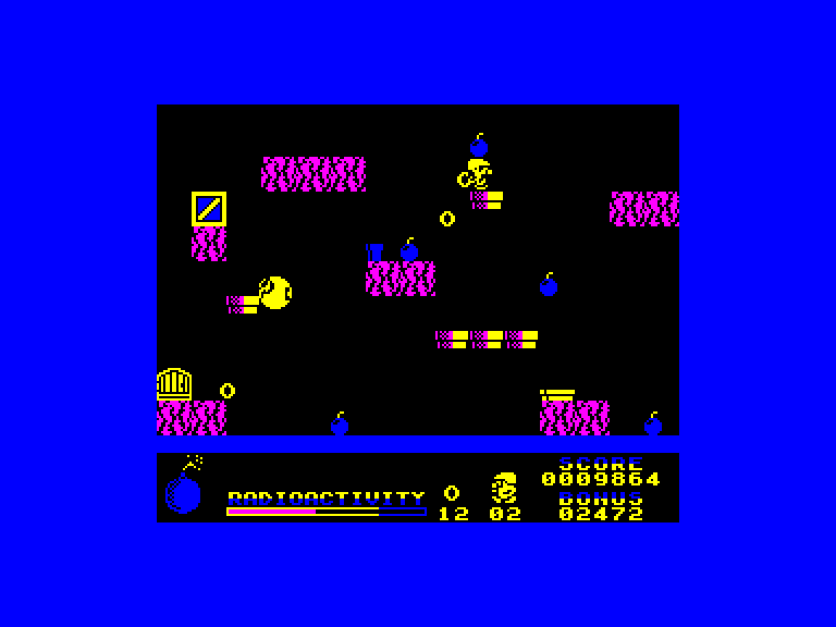 screenshot of the Amstrad CPC game Bomb Fusion by GameBase CPC