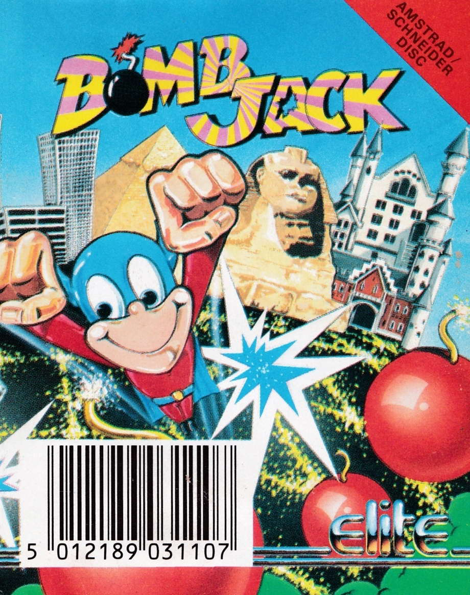 screenshot of the Amstrad CPC game Bomb Jack by GameBase CPC