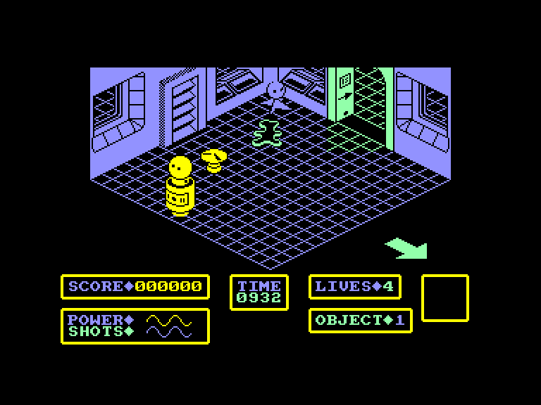 screenshot of the Amstrad CPC game Bomb Scare by GameBase CPC