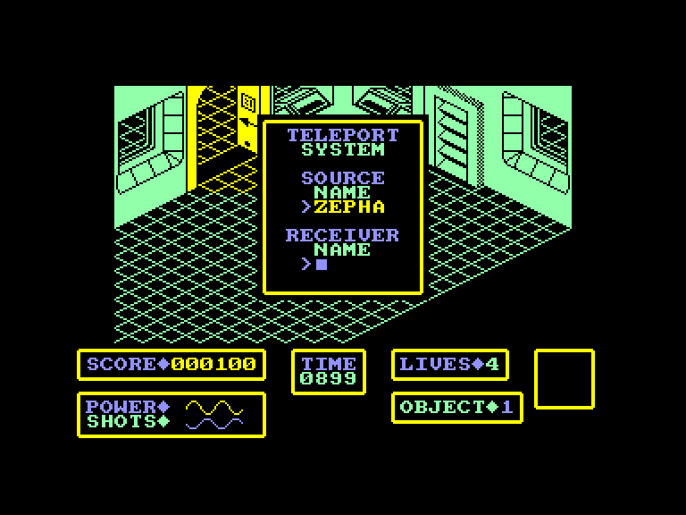 screenshot of the Amstrad CPC game Bomb Scare by GameBase CPC