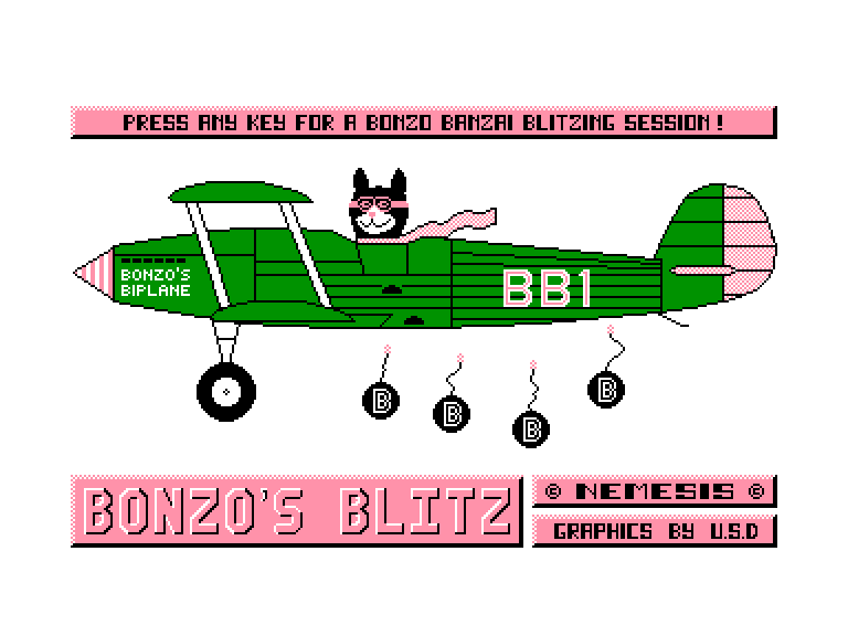 screenshot of the Amstrad CPC game Bonzo Blitz by GameBase CPC