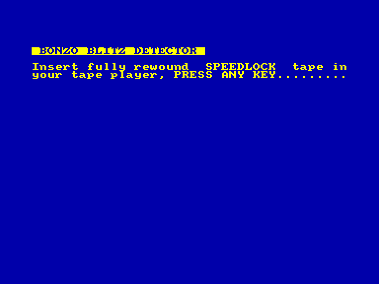 screenshot of the Amstrad CPC game Bonzo Blitz by GameBase CPC