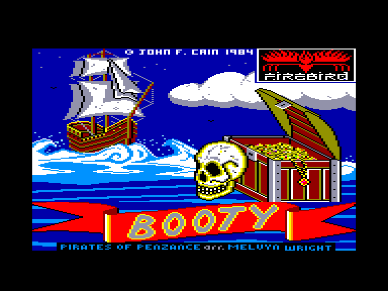 screenshot of the Amstrad CPC game Booty by GameBase CPC