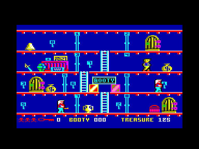 screenshot of the Amstrad CPC game Booty by GameBase CPC