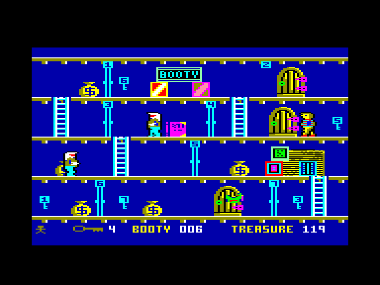 screenshot of the Amstrad CPC game Booty by GameBase CPC