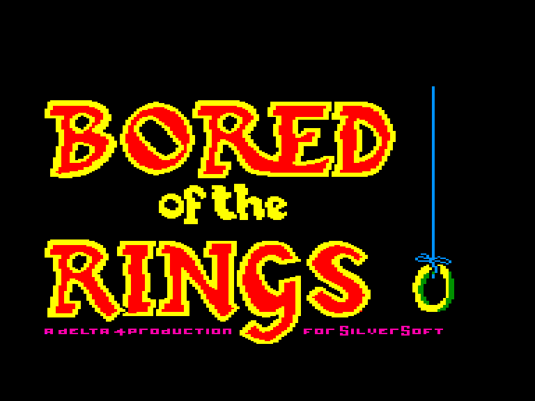 screenshot of the Amstrad CPC game Bored of the rings by GameBase CPC