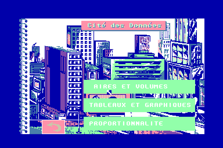 screenshot of the Amstrad CPC game Bosse des Maths 5eme (la) by GameBase CPC