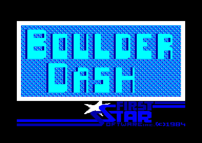 screenshot of the Amstrad CPC game Boulder Dash by GameBase CPC