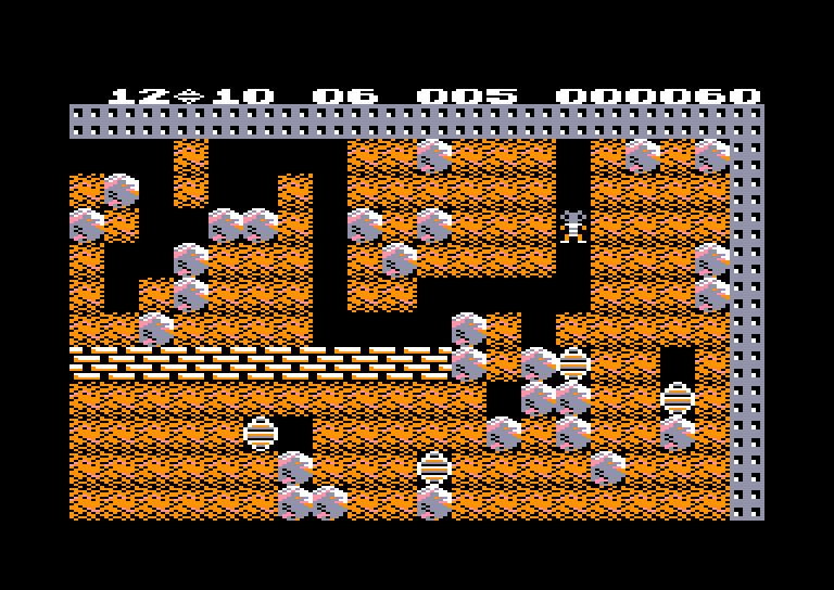 screenshot of the Amstrad CPC game Boulder Dash by GameBase CPC
