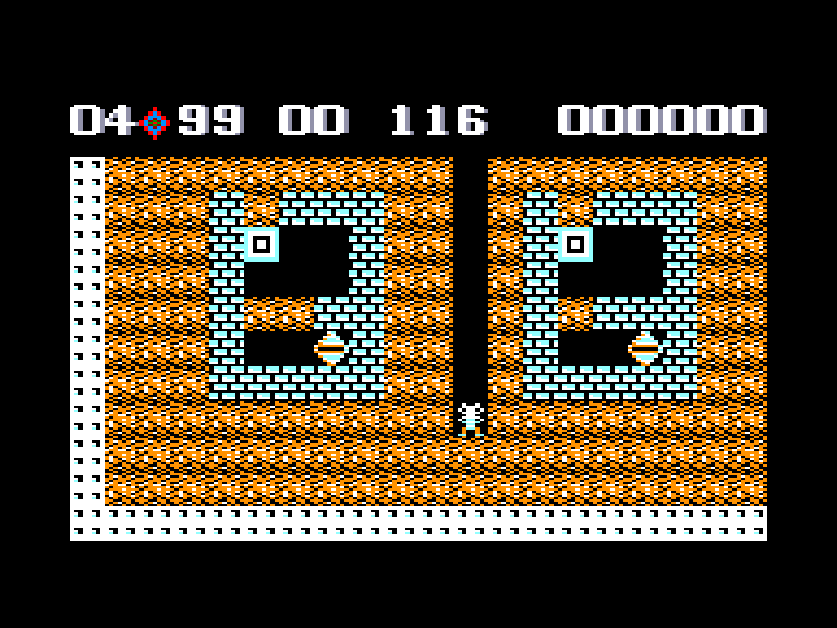 screenshot of the Amstrad CPC game Boulder Dash IV by GameBase CPC