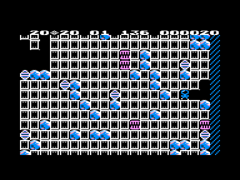 screenshot of the Amstrad CPC game Boulder Dash III by GameBase CPC