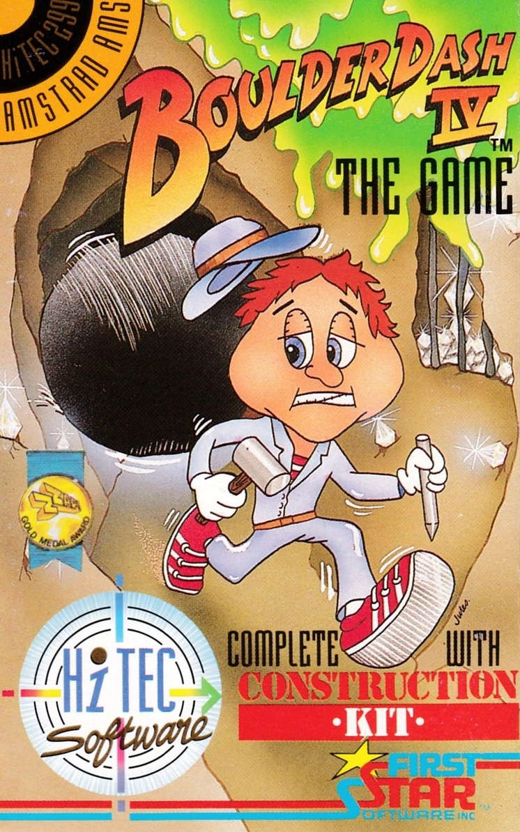 screenshot of the Amstrad CPC game Boulder Dash IV by GameBase CPC