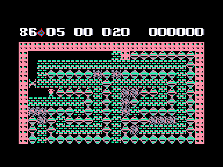 screenshot of the Amstrad CPC game Boulder Dash IV by GameBase CPC