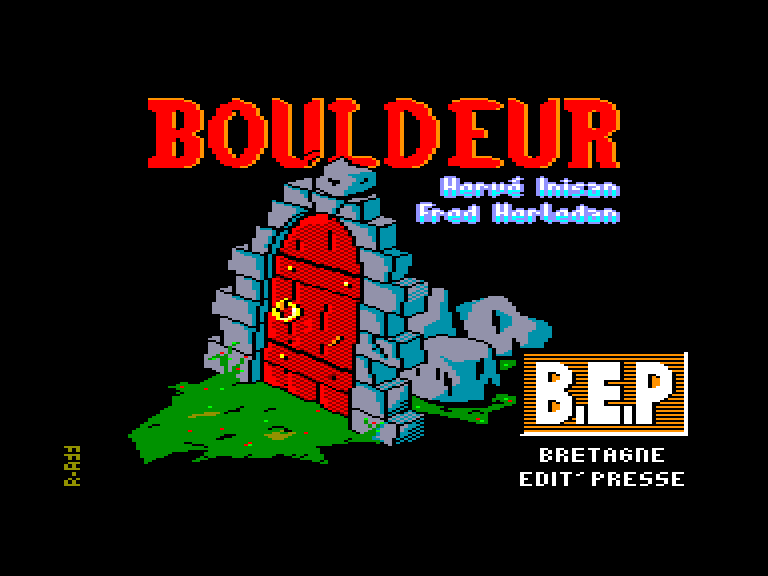 screenshot of the Amstrad CPC game Bouldeur by GameBase CPC
