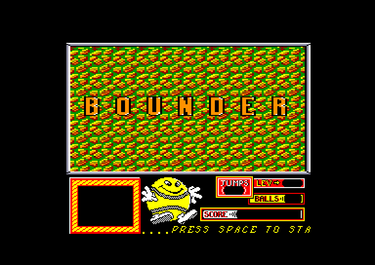 screenshot du jeu Amstrad CPC Bounder