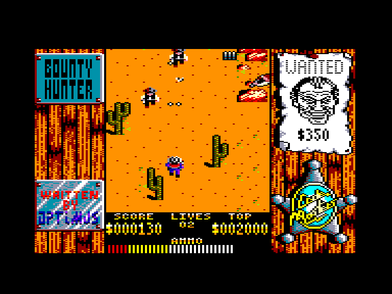 screenshot of the Amstrad CPC game Bounty Hunter (the) by GameBase CPC