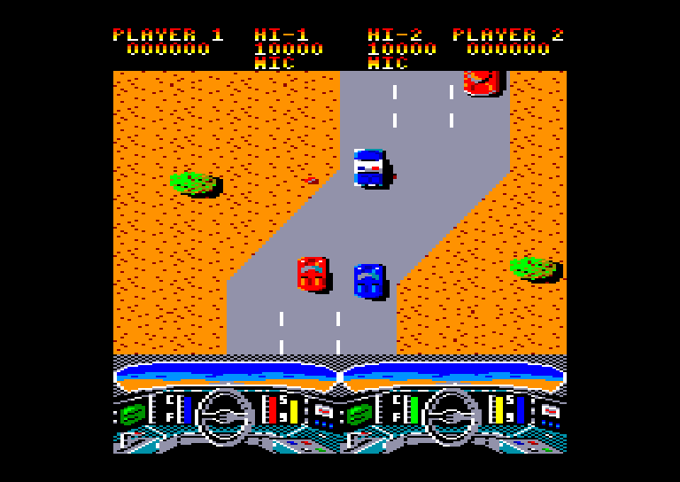 screenshot of the Amstrad CPC game Boy racer by GameBase CPC