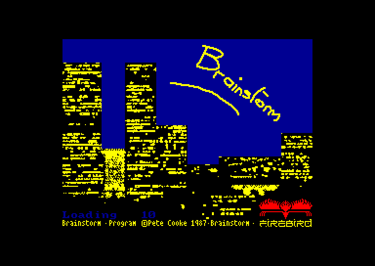 screenshot of the Amstrad CPC game Brainstorm by GameBase CPC