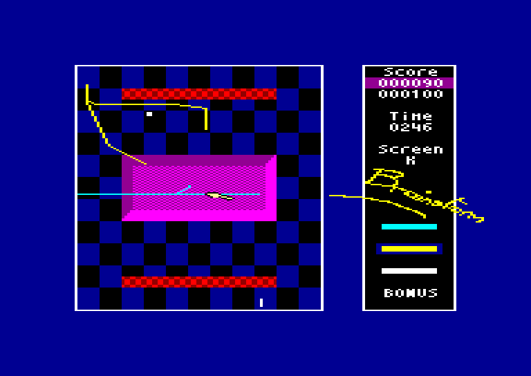 screenshot of the Amstrad CPC game Brainstorm by GameBase CPC