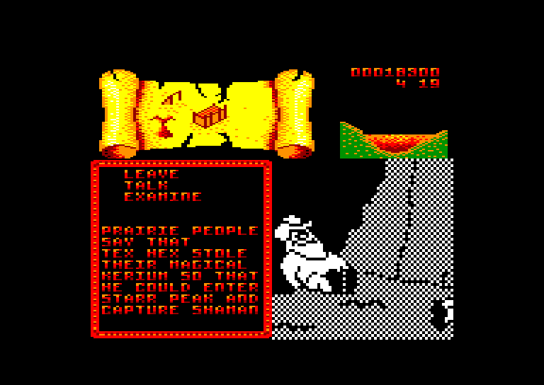 screenshot of the Amstrad CPC game Bravestarr by GameBase CPC