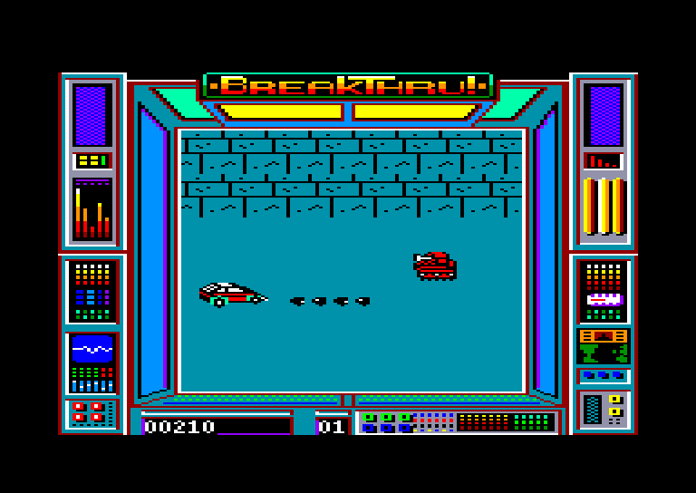 screenshot of the Amstrad CPC game Breakthru by GameBase CPC