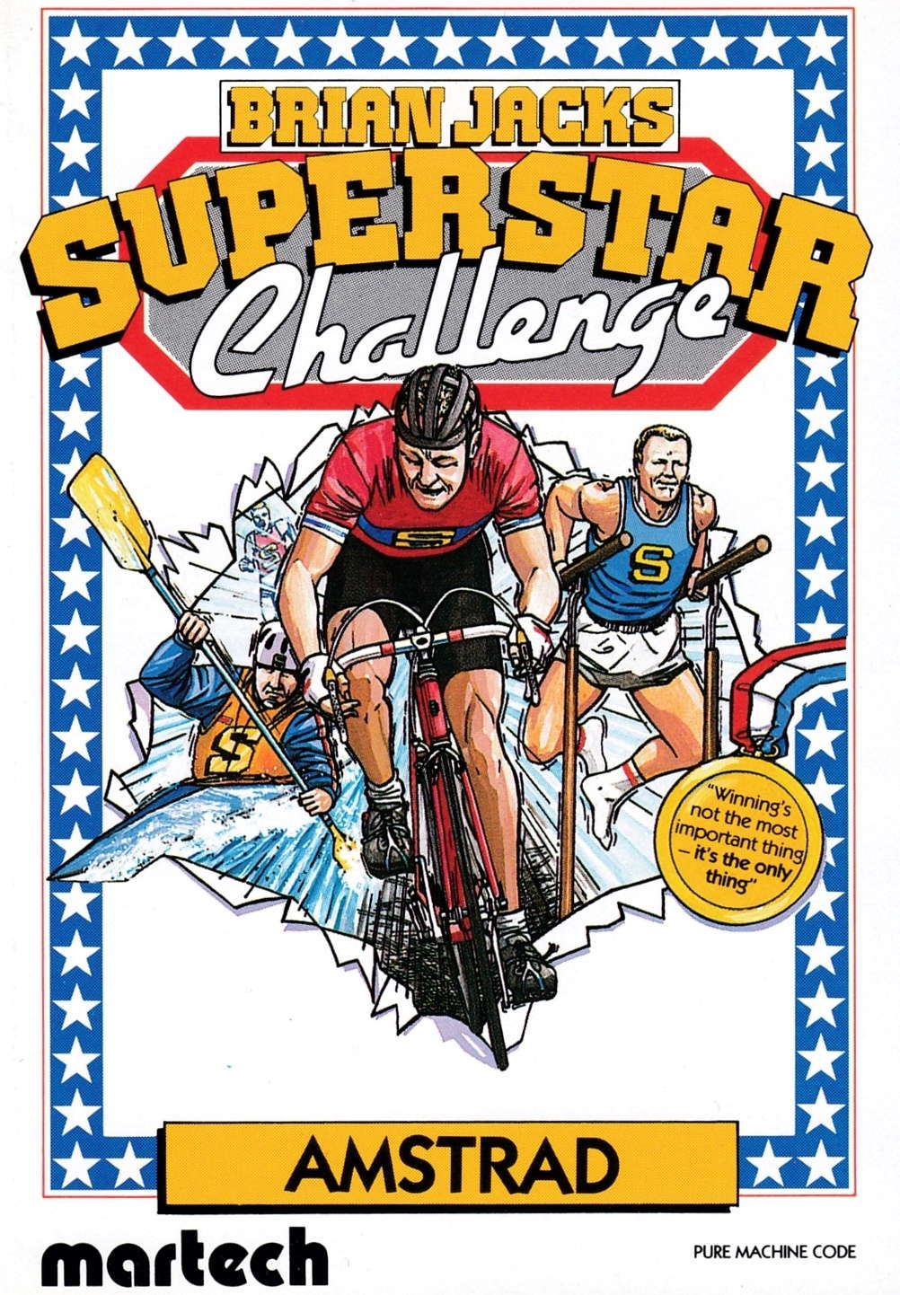 cover of the Amstrad CPC game Brian Jacks Superstar Challenge  by GameBase CPC