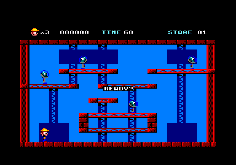 screenshot of the Amstrad CPC game Brick Rick by GameBase CPC